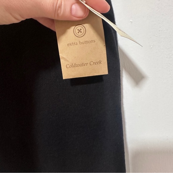NWT Coldwater Creek fine knit sweater tank w embellished neckline. Size Mediumz - Picture 8 of 10